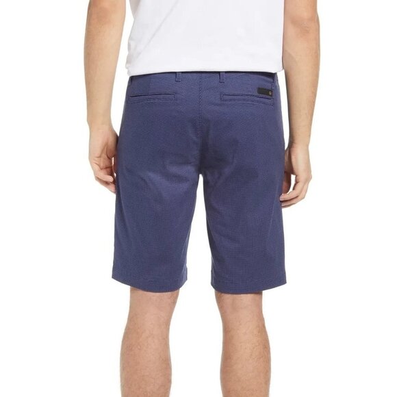 AG Adriano Goldschmeid Mens Blue Print Flat Front Bermuda Shorts Sz 28 New - Picture 2 of 12